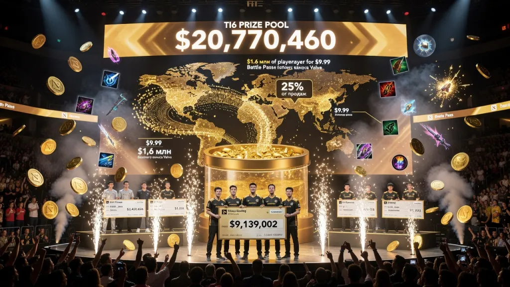 Призовой фонд TI6: размер и распределение призовых The International 2016