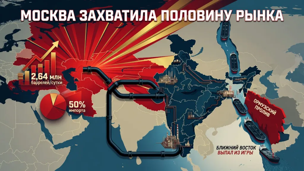 Индия разворачивается к России. Москва захватила половину рынка