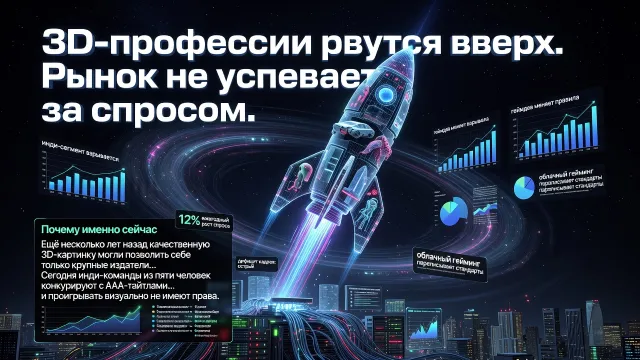 3D-профессии рвутся вверх. Рынок не успевает за спросом